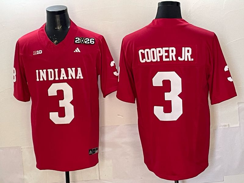 Men 2026 Ohio State Buckeyes #3 Cooper jr Red 3th generations Limited NCAA Jersey 011->ncaa teams->NCAA Jersey